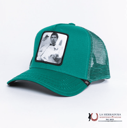 GORRA TRUCKER ESTRELLA DORADA VERDE