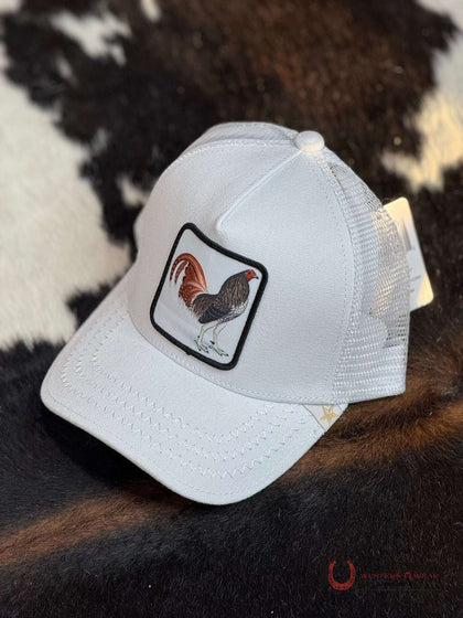 GORRA LOTERIA ALL WHITE GALLO