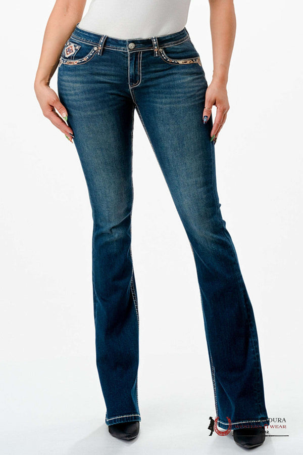 GRACE IN LA JEANS DE CORTE HOLGADO GRACE IN LA ACABADO CON PIEL DE CABALLO - JEANS DE MUJER - EB61802