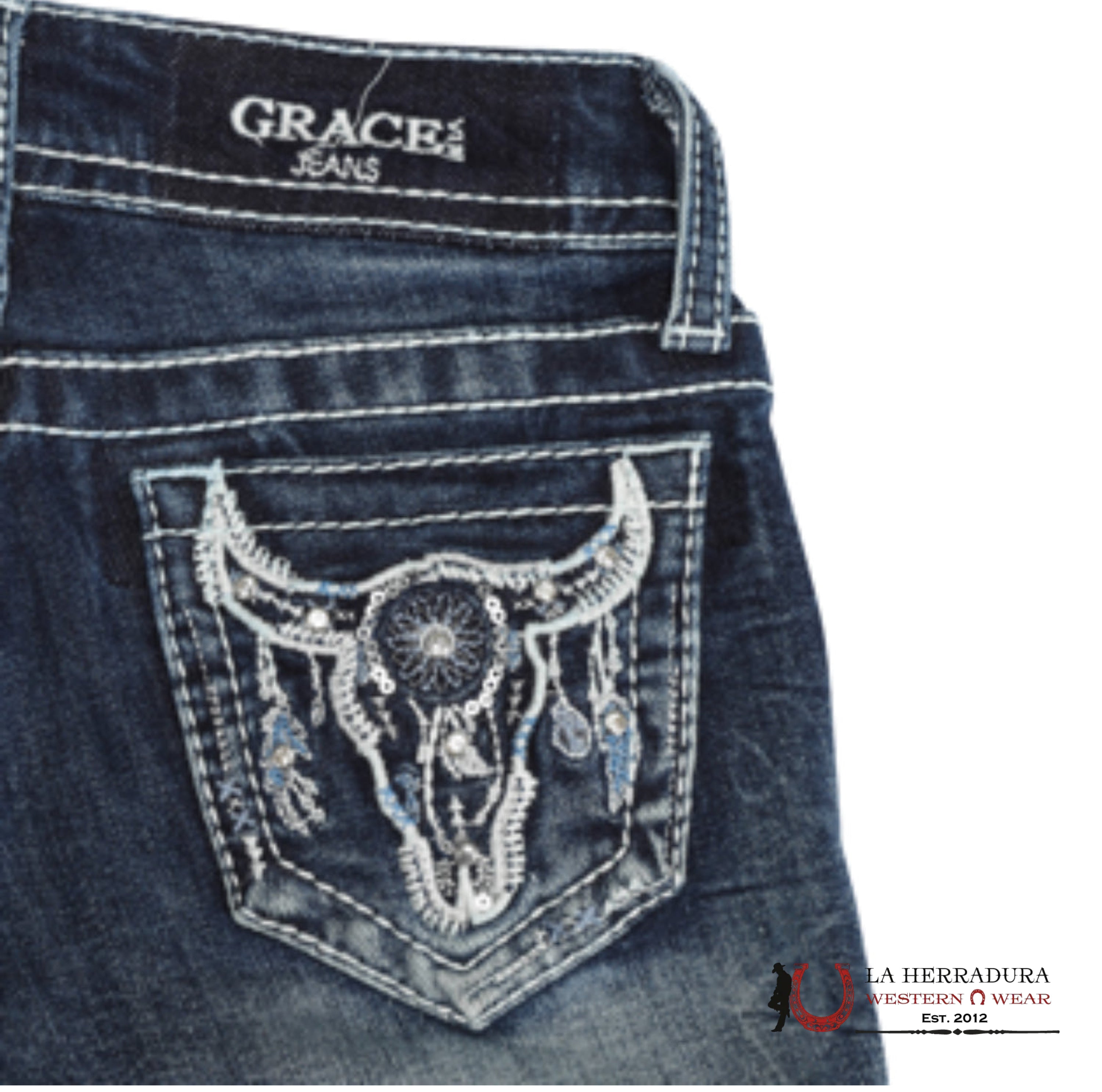 GRACE IN LA Jean Leather Steerhead - EB51779-32
