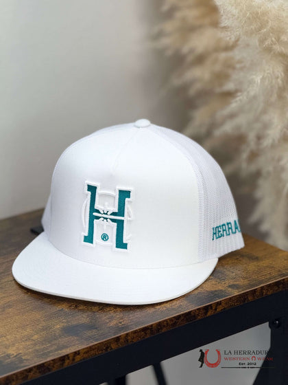 Herradero WHITE 101 azul  hat