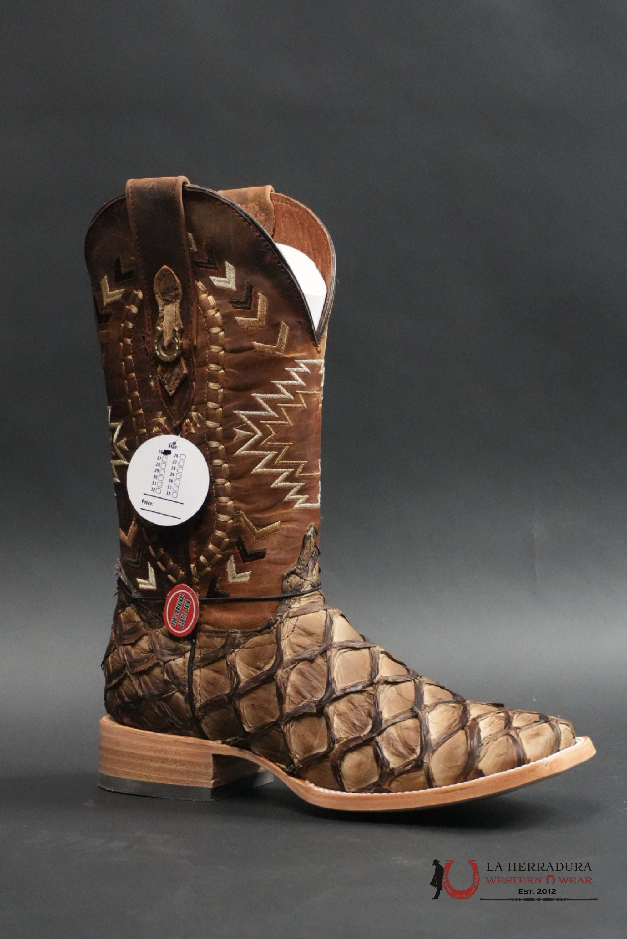 HERRADURA EXOTIC BIGBASS SHIFTING SAND BOOT BOTAS HOMBRES