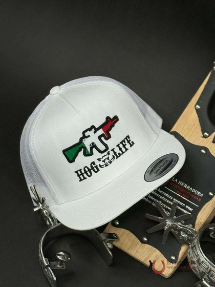 HOG LIFE MEXICO COLOR RIFLE WHITE CAP