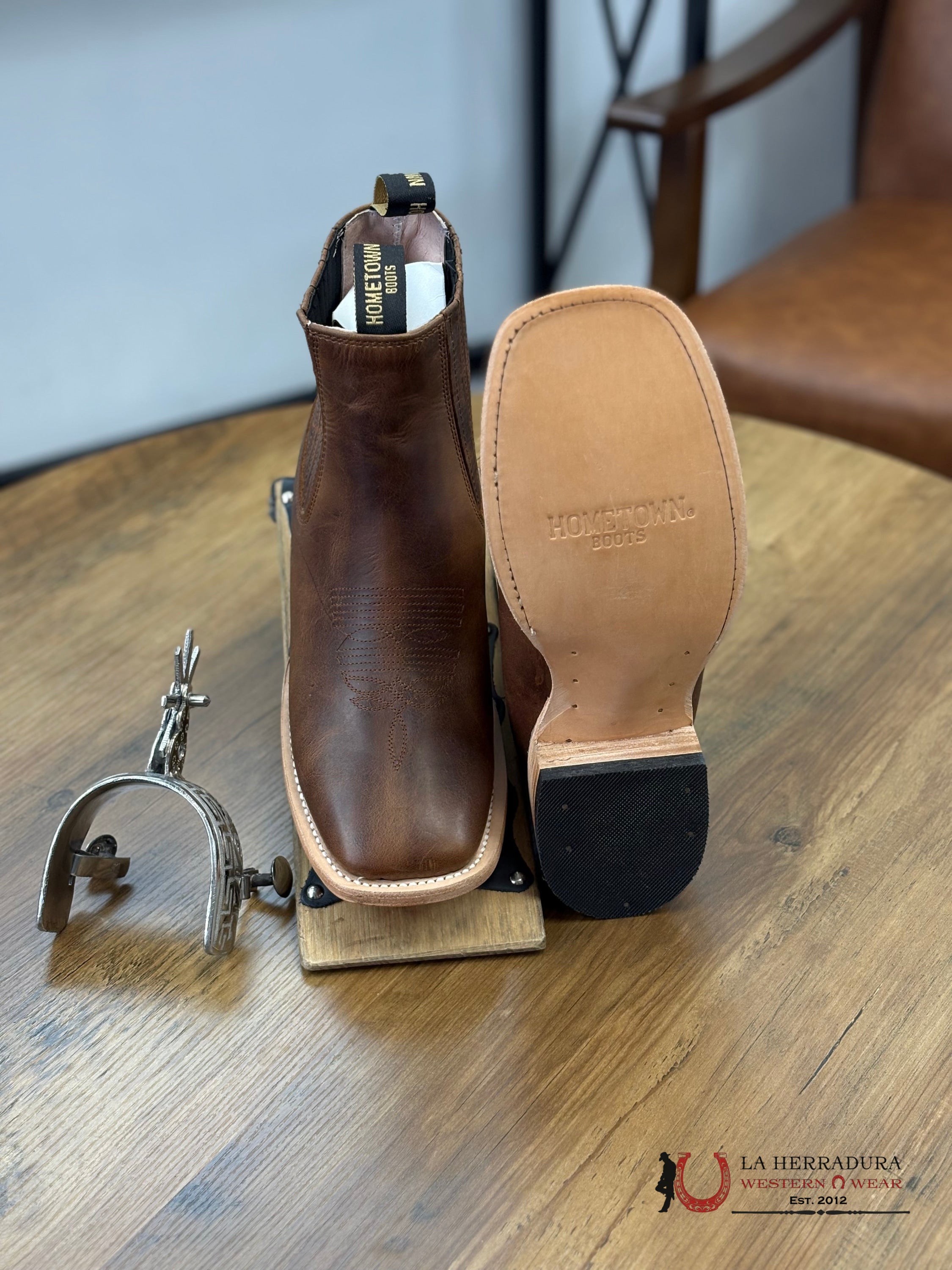 Hometown Avejentado Miel Pato Botas Hombres