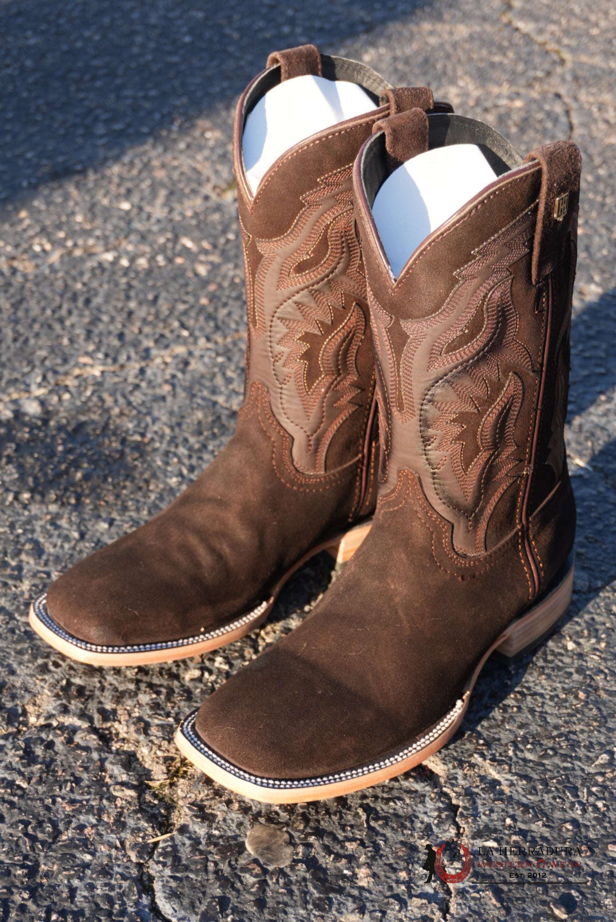 Hometown Cafe Gamuza Square Toe Boots BOTAS HOMBRES