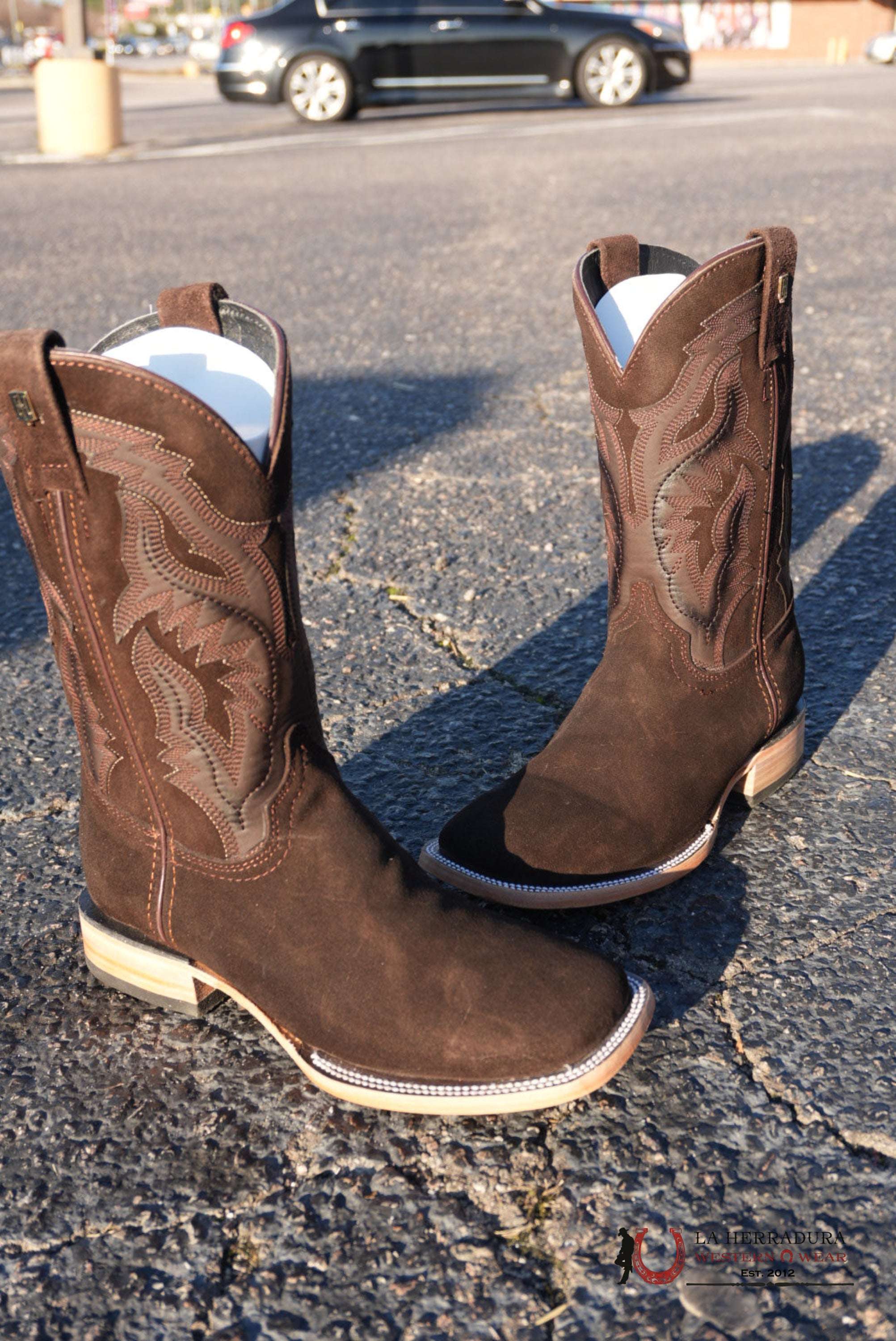 Hometown Cafe Gamuza Square Toe Boots BOTAS HOMBRES