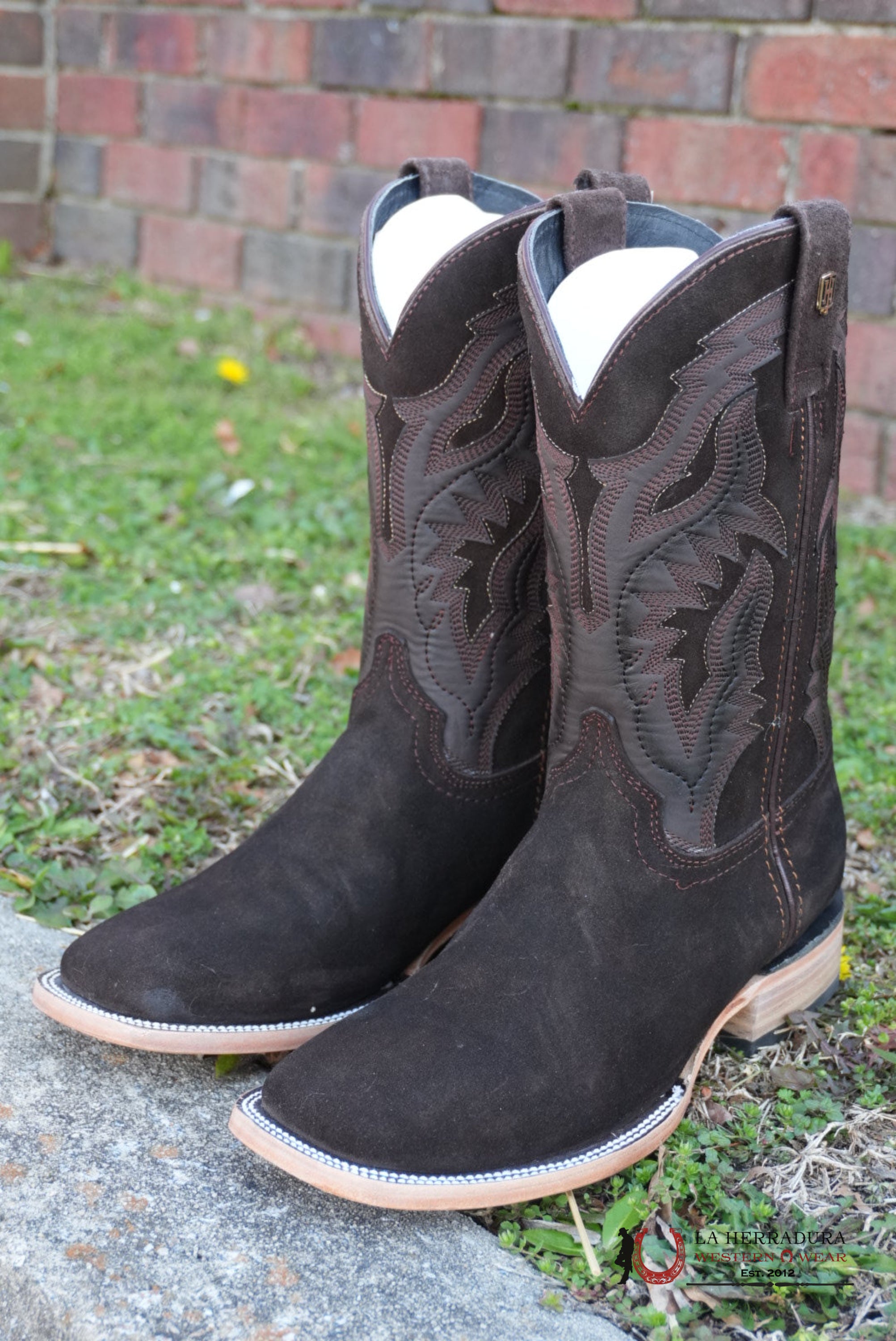 Hometown Cafe Gamuza Square Toe Boots BOTAS HOMBRES