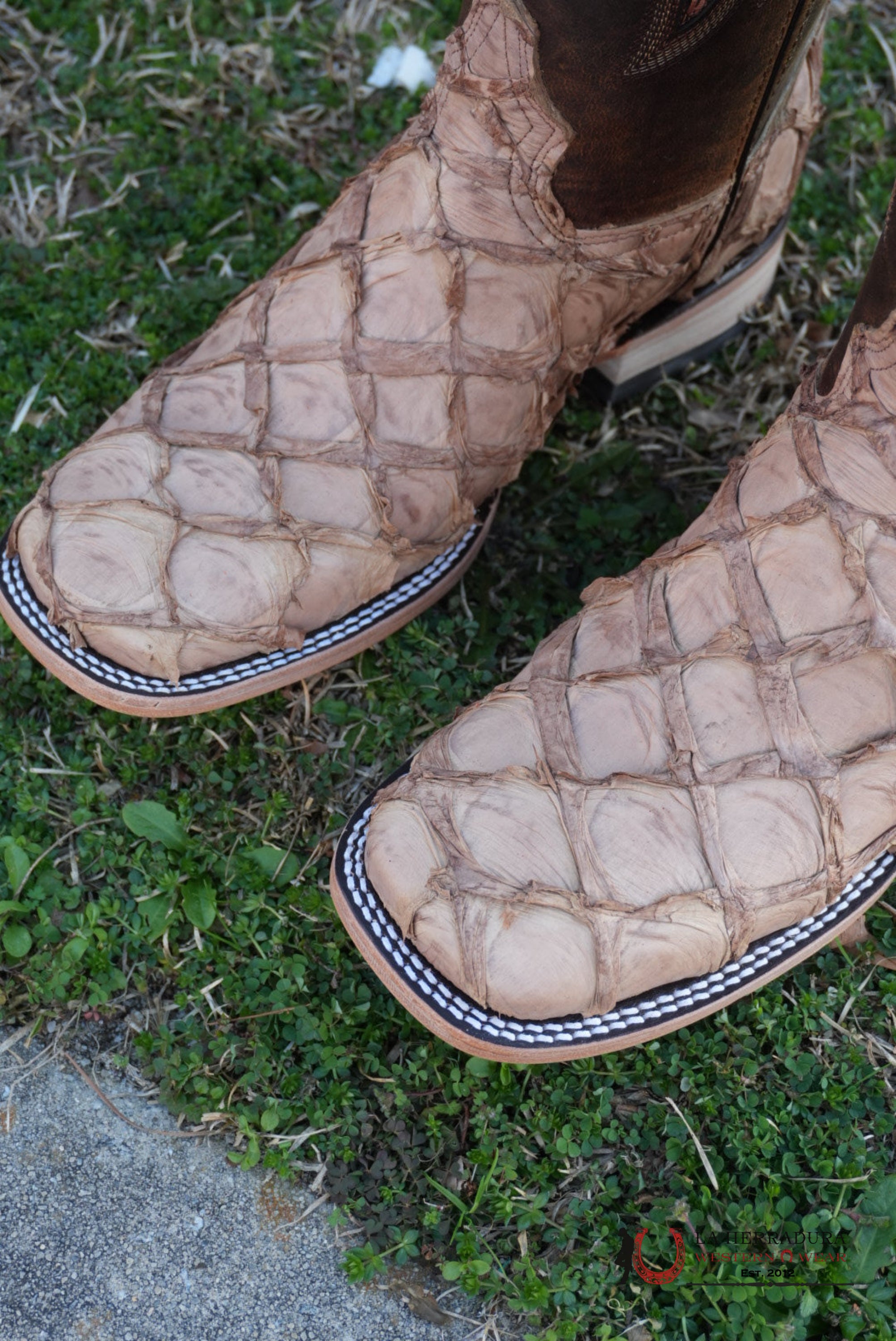 Hometown Pescado Orix Matte Square Toe Boots BOTAS HOMBRES