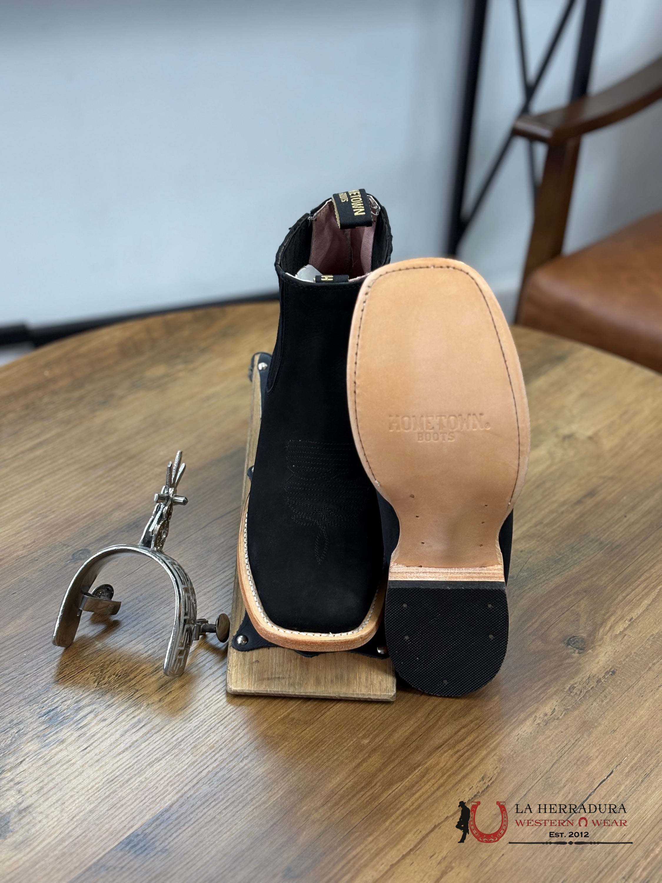 Hometown Nobuck Negro Pato Botas Hombres