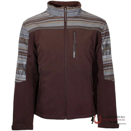 CHAQUETA HOOEY SOFT SHELL JOVEN TAN CON AZTECA