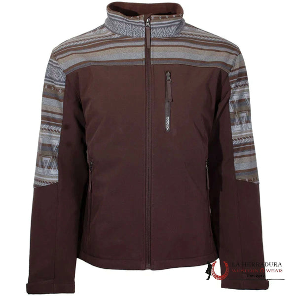 CHAQUETA HOOEY SOFT SHELL JOVEN TAN CON AZTECA