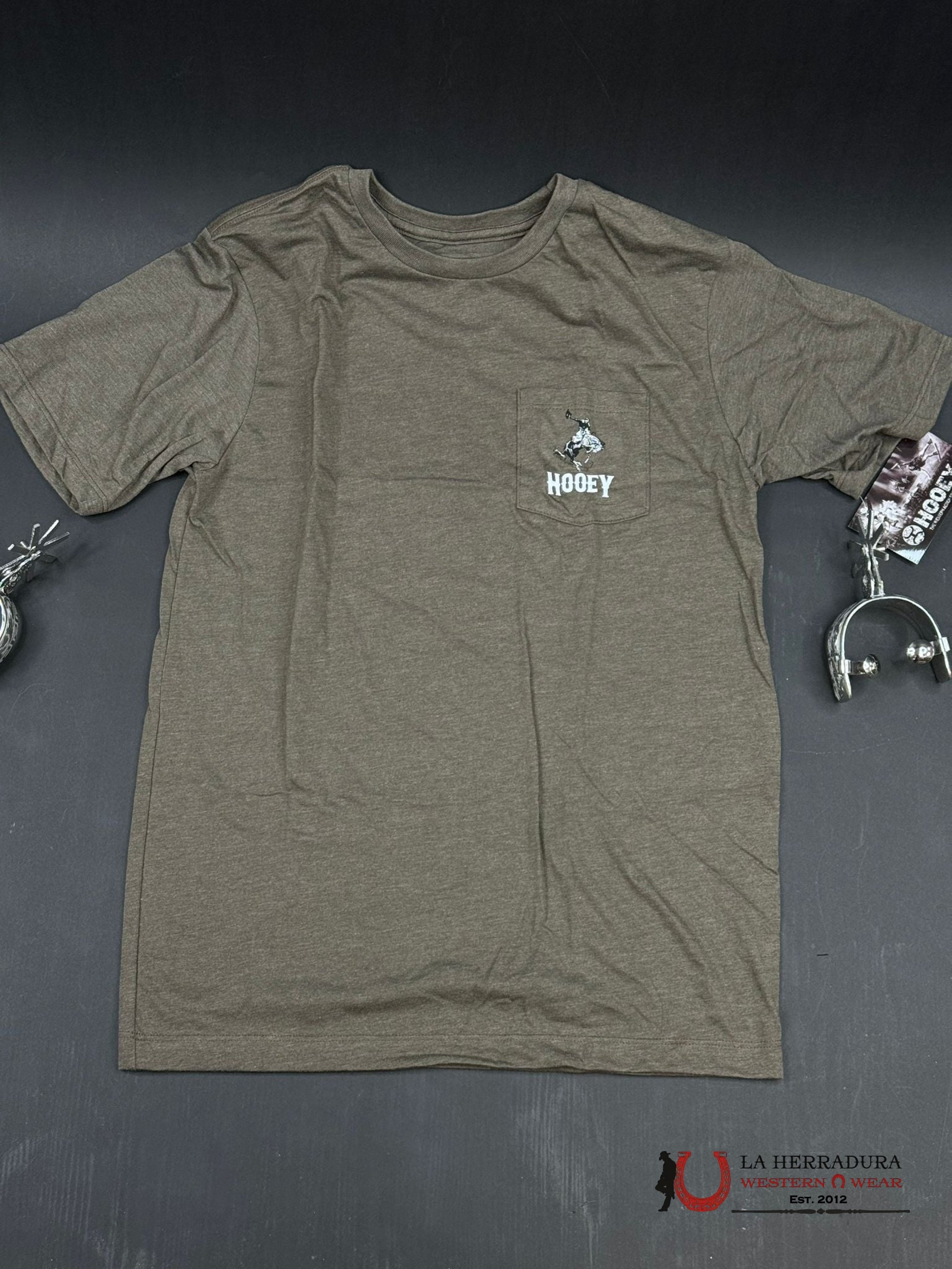 HOOEY ‘CHEYENNE’ KIDS TSHIRT - ORANGE/YELLOW/CREAM SS HT1548BR NIÑOS