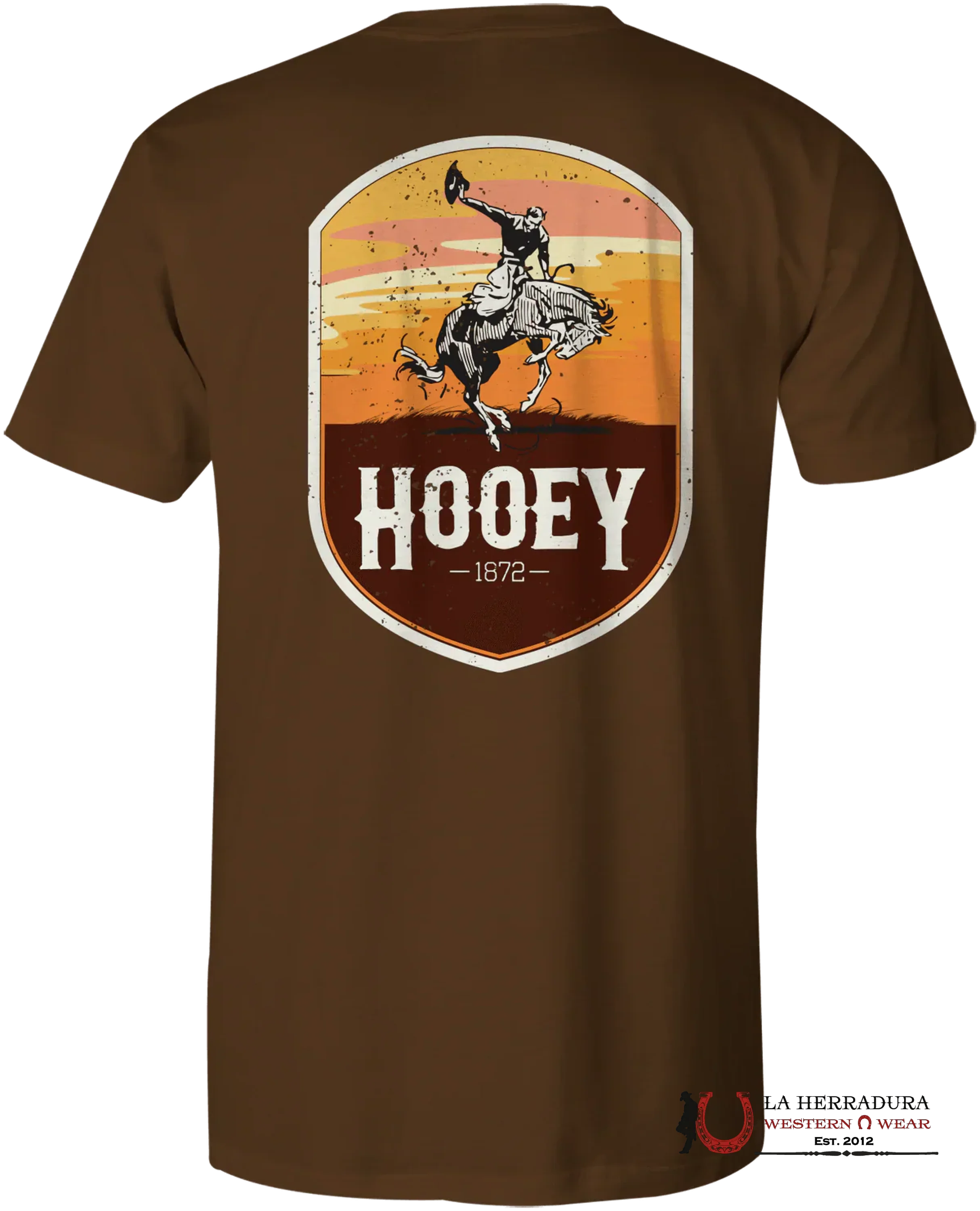 HOOEY ‘CHEYENNE’ KIDS TSHIRT - ORANGE/YELLOW/CREAM SS HT1548BR NIÑOS