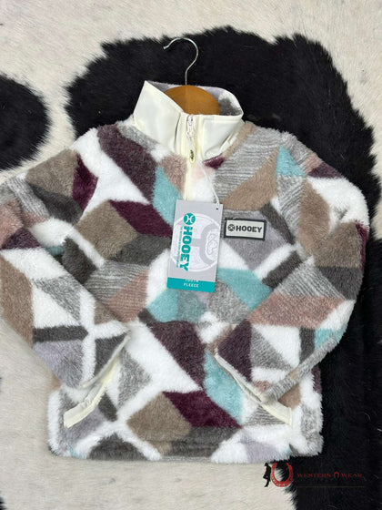 Hooey Girls Geometric Pattern Pullover HFP006CRPR