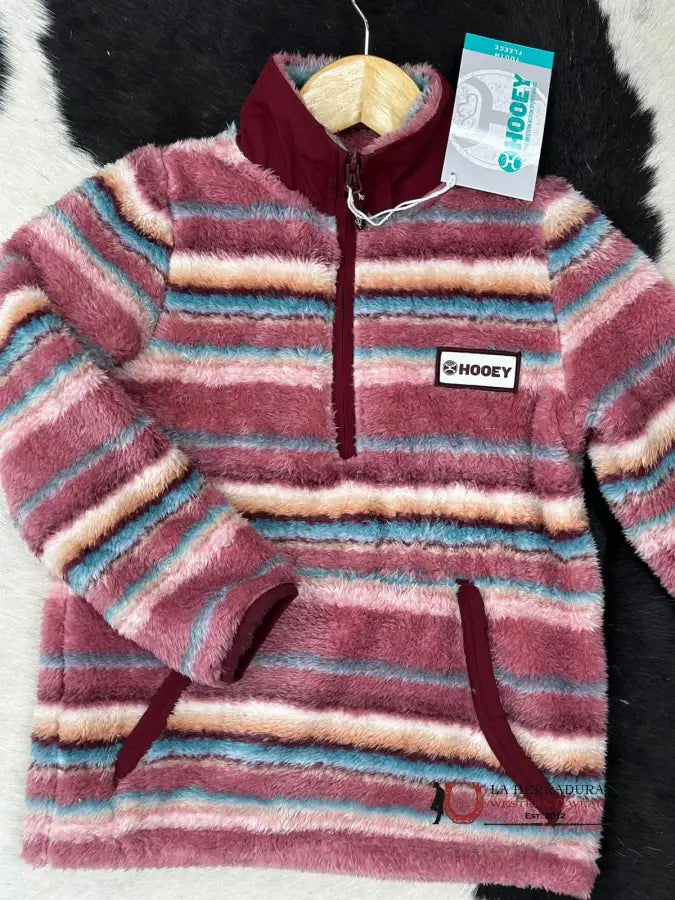 Hooey Girls Pink Stripe Pullover Niños