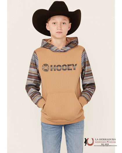 CHAQUETA HOOEY SOFT SHELL JOVEN TAN CON AZTECA