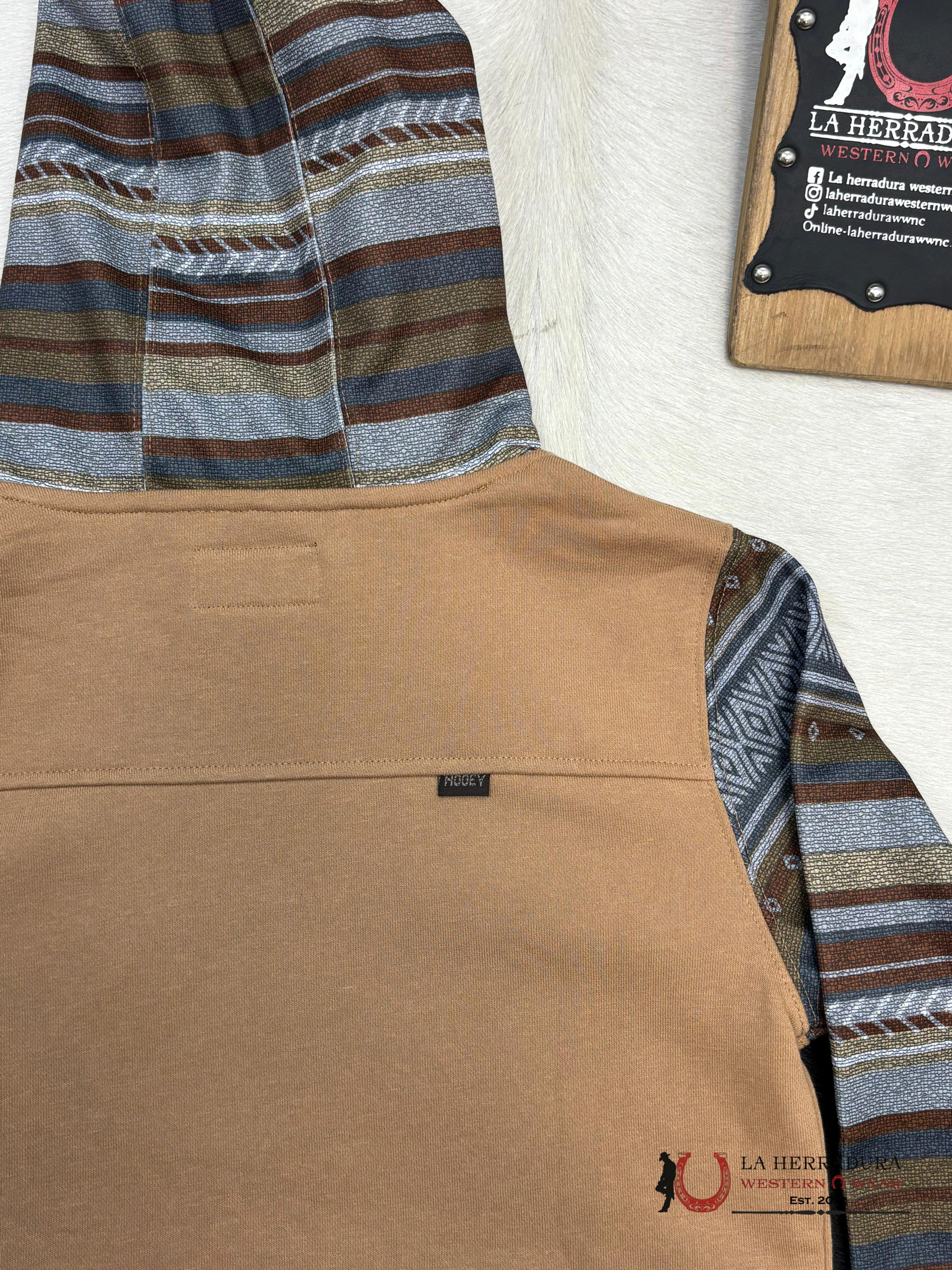 Hooey Lock-Up Boys Brown Hoodie Niños