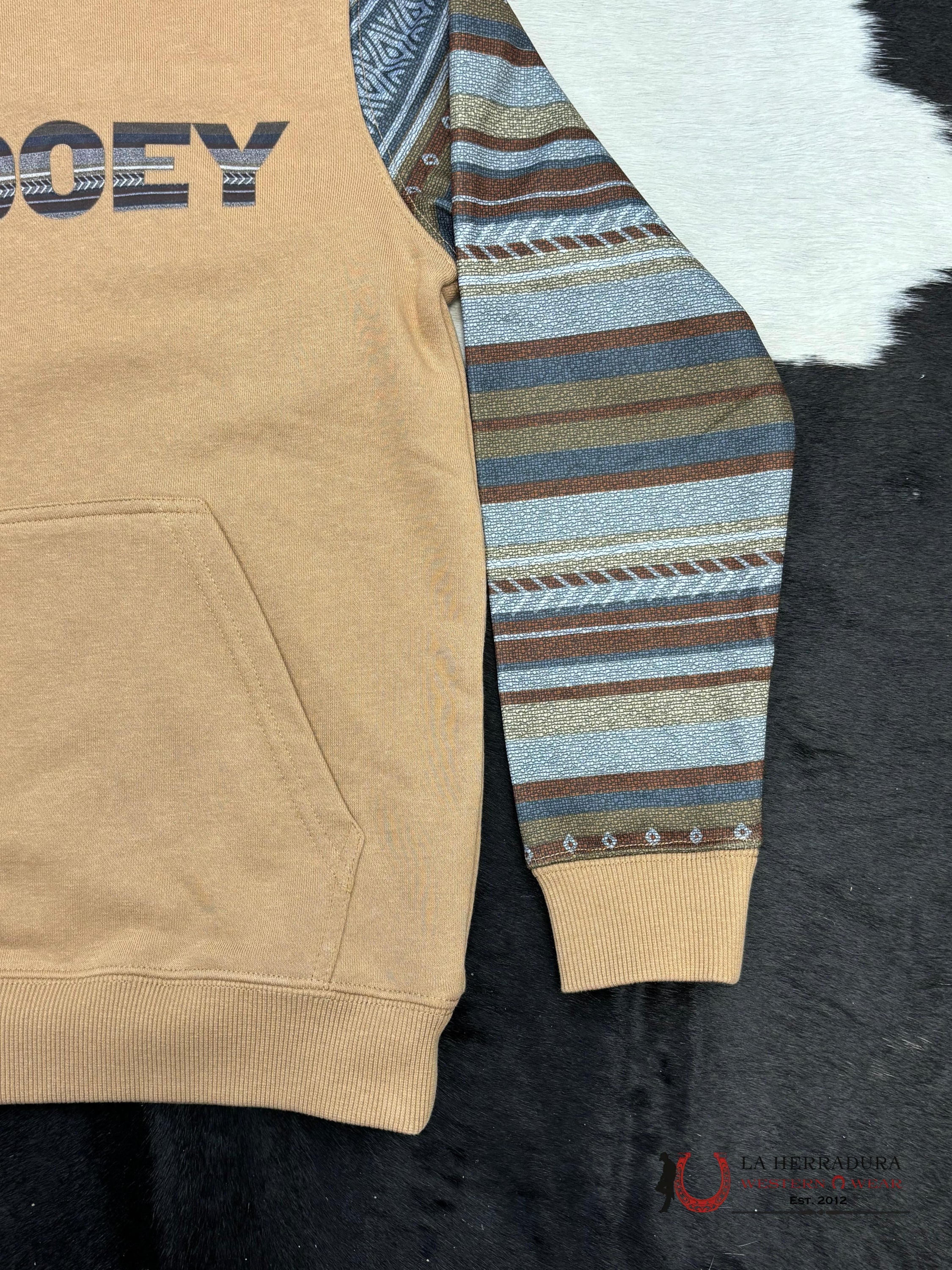 Hooey Lock-Up Boys Brown Hoodie Niños