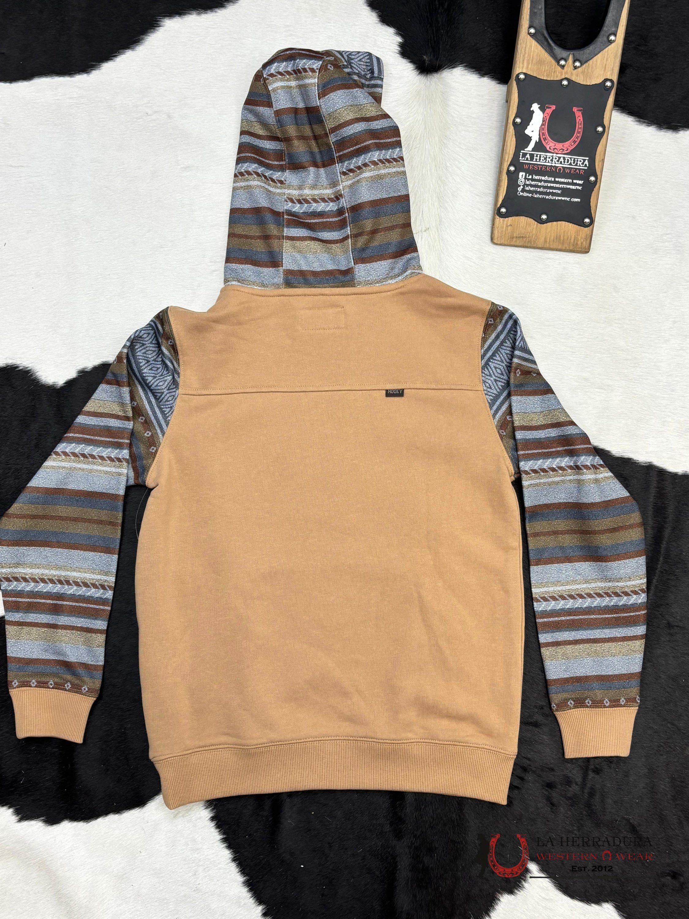 Hooey Lock-Up Boys Brown Hoodie Niños