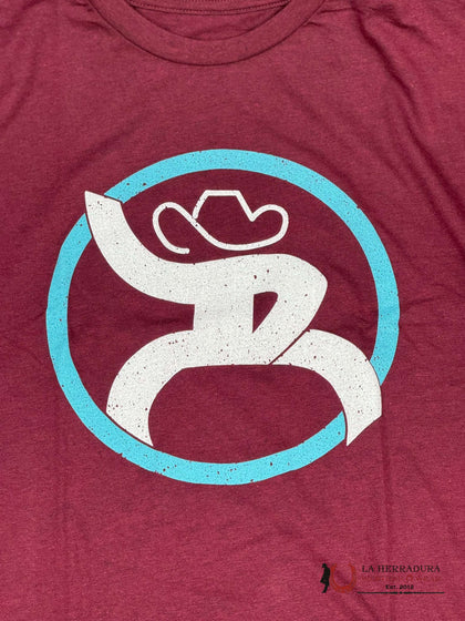 HOOEY MAN TEAL LOGO RED T-SHIRT