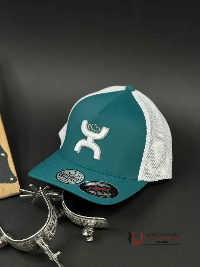 Hooey Man White Deep Teal Cap Caps Mens Gorras Hombres