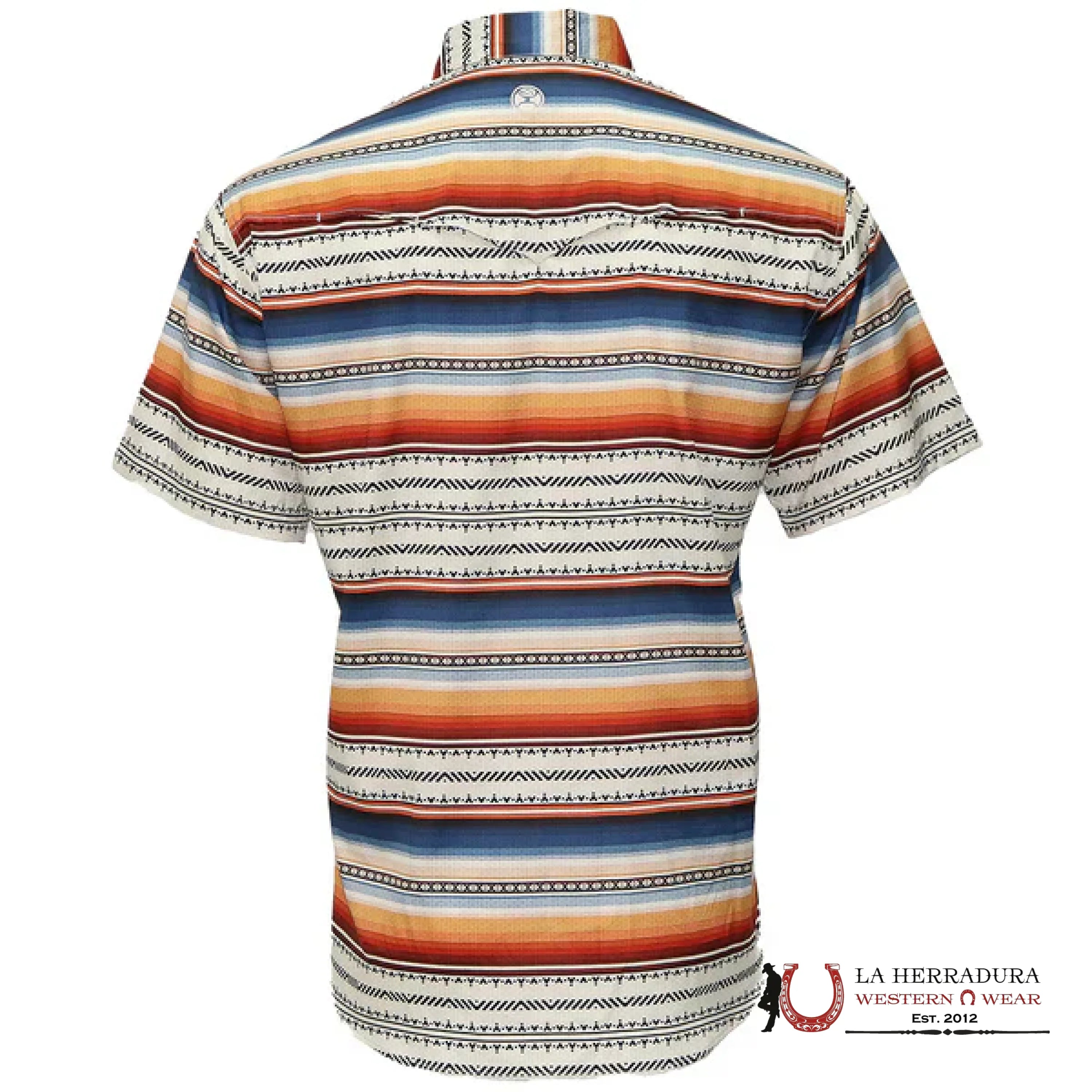 HOOEY Multi Color Serape Pattern Short Sleeve ROPA HOMBRES