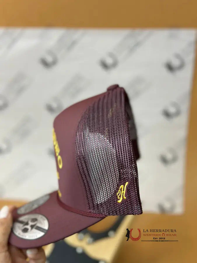 Hooey Prca Maroon Gold Logo Cap Caps Mens Gorras Hombres