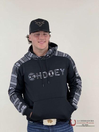 HOOEY MEN BLACK CANYO HOODY HH1230BKGY