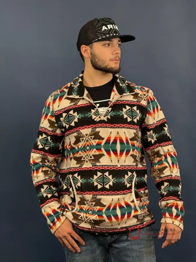 Hooey® Men’s Fleece Pullover Aztec Tan Ropa Hombres