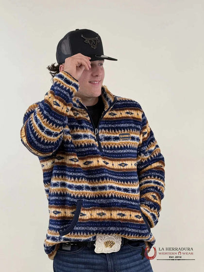 SUDADERA PULLOVER HOOEY PARA HOMBRE, POLAR AZUL MARINO HFP015NVTN