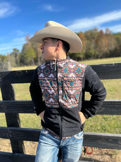 Hooey® Men's Jacket Aztec Printed Brown Tech HJ091BRAZ