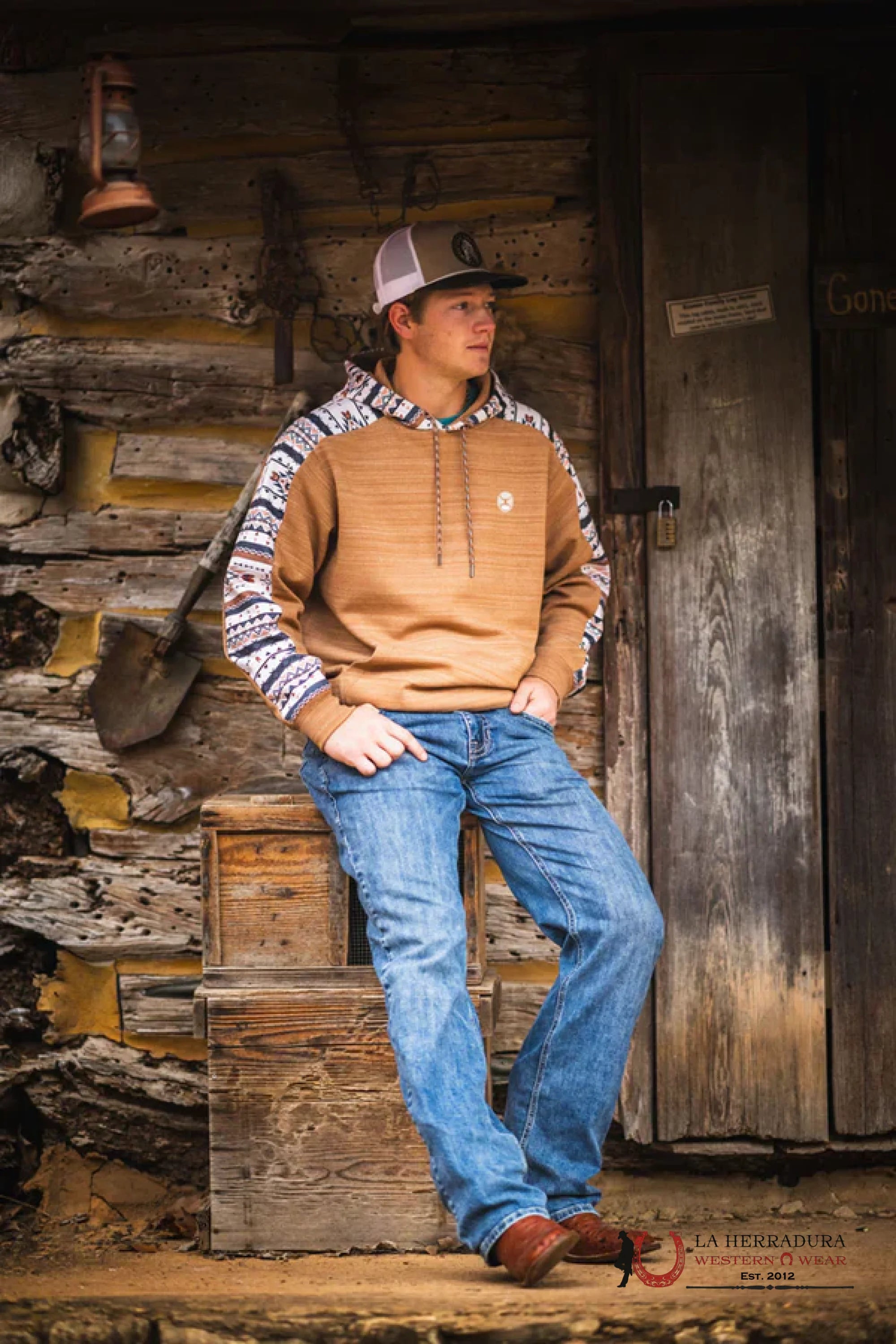 Hooey® Men’s Light Brown Canyon Hoody Ropa Hombres