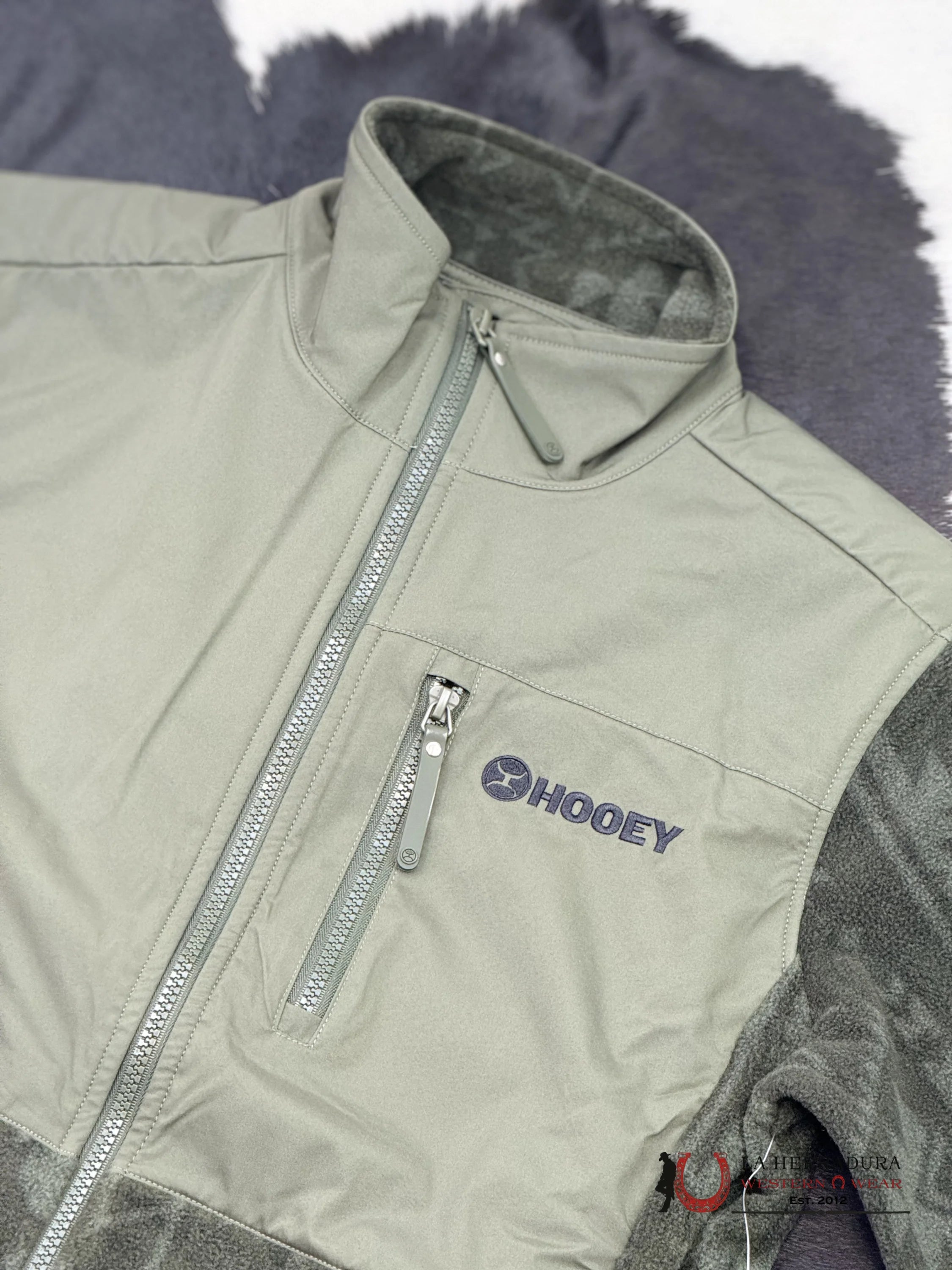 Hooey® Men’s Olive Full Zip Tech Fleece Jacket Ropa Hombres