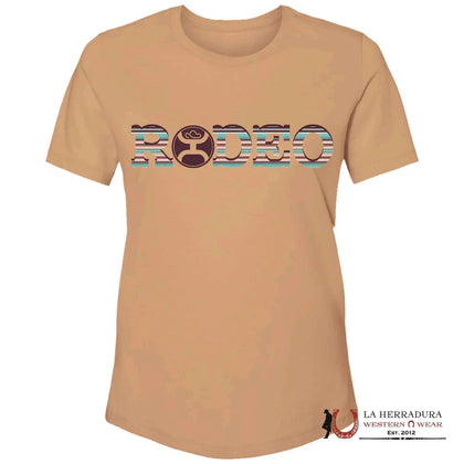HOOEY “RODEO" SIENNA W/SERAPE LOGO SHORT SLEEVE HT1671BR