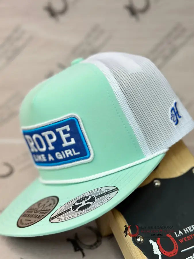 Hooey Rope Like A Girl Mint White Cap Caps Mens Gorras Hombres