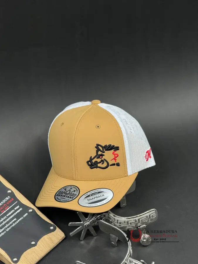 Hooey Side Hog Black Tan Cap Caps Mens Gorras Hombres