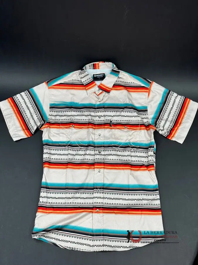 Hooey Sol Cream Serape Pearl Snap Short Sleeve Ropa Hombres