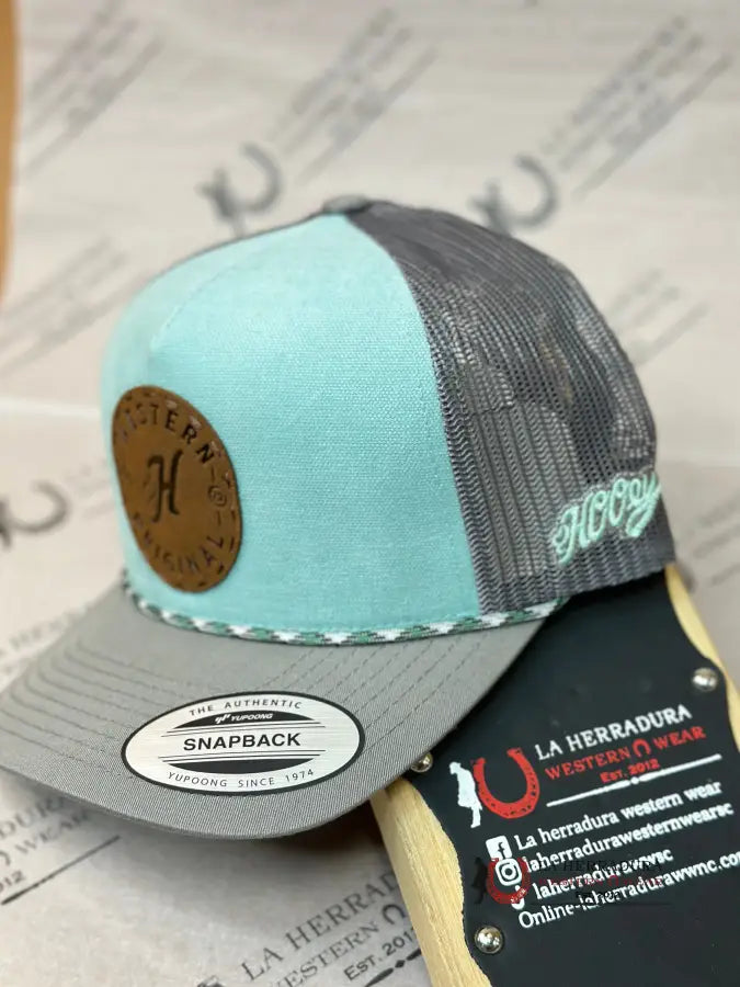 Hooey Spur Teal Grey Rope Cap Caps Mens Gorras Hombres