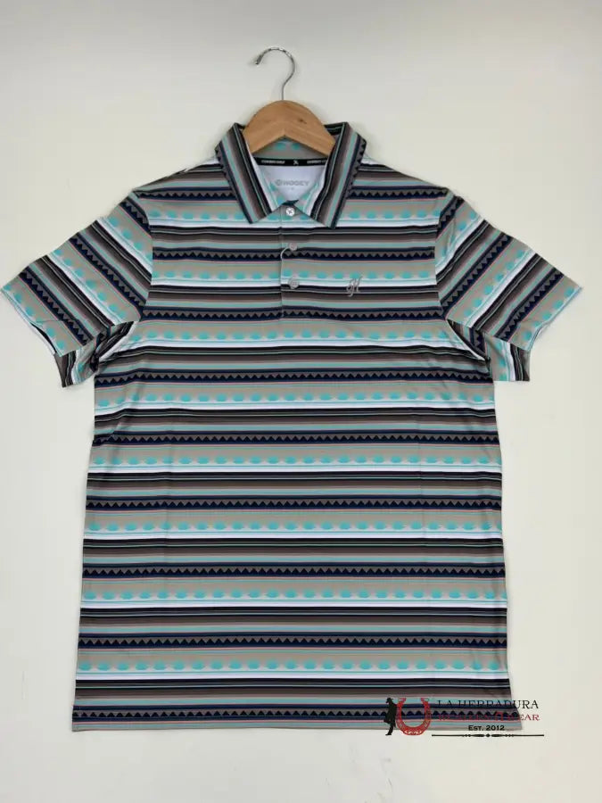 Hooey The Weekender Brown Serape Pattern Polo Short Sleeve Ropa Hombres