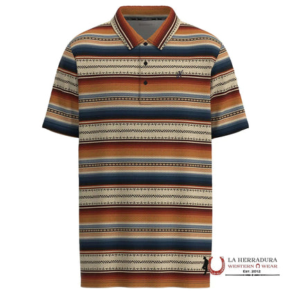 Camisa polo de manga corta HOOEY MENS Weekender multicolor serape azteca HP034SP