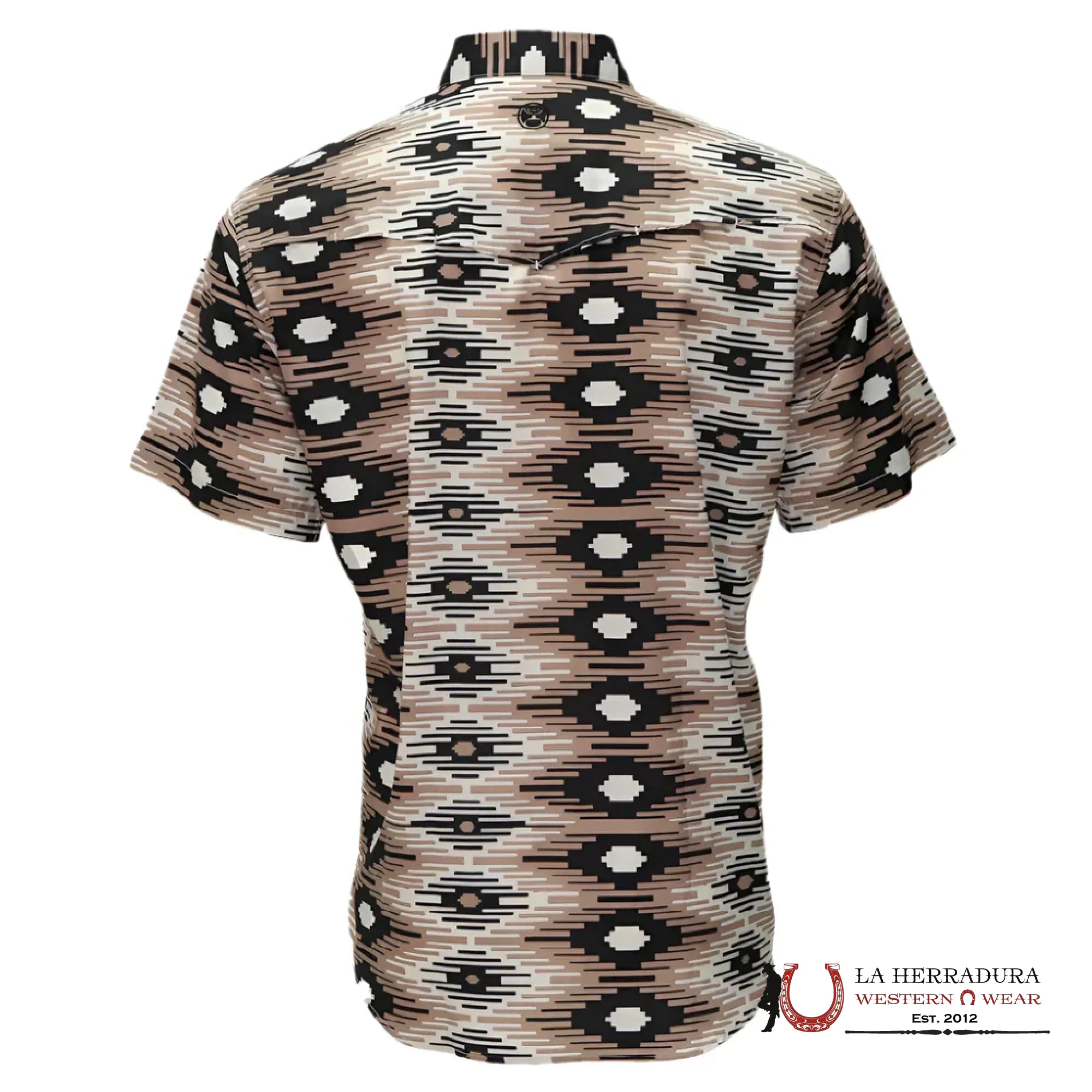 HOOEY Whitecap Grey/Portabella/Black Saddle Short Sleeve ROPA HOMBRES