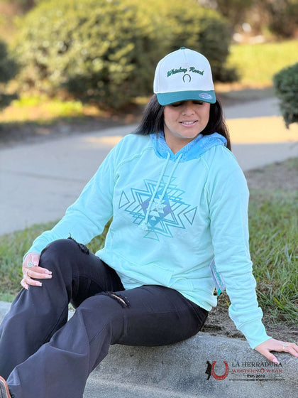 Hooey Womens Chaparral Teal Hoodie-HH1225TL