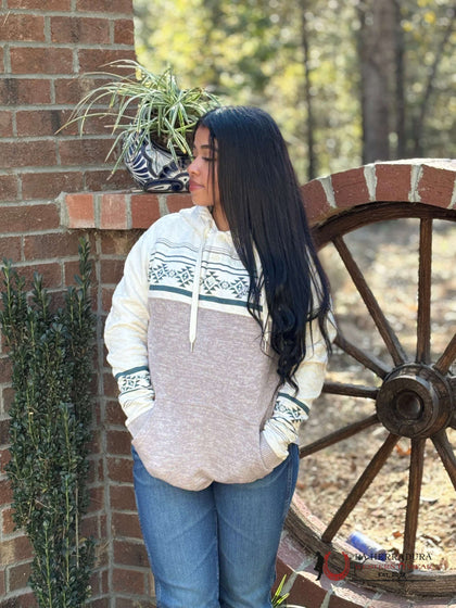 HOOEY WOMENS "JIMMY" GREY /WHITE HOODY HH1254GYWH