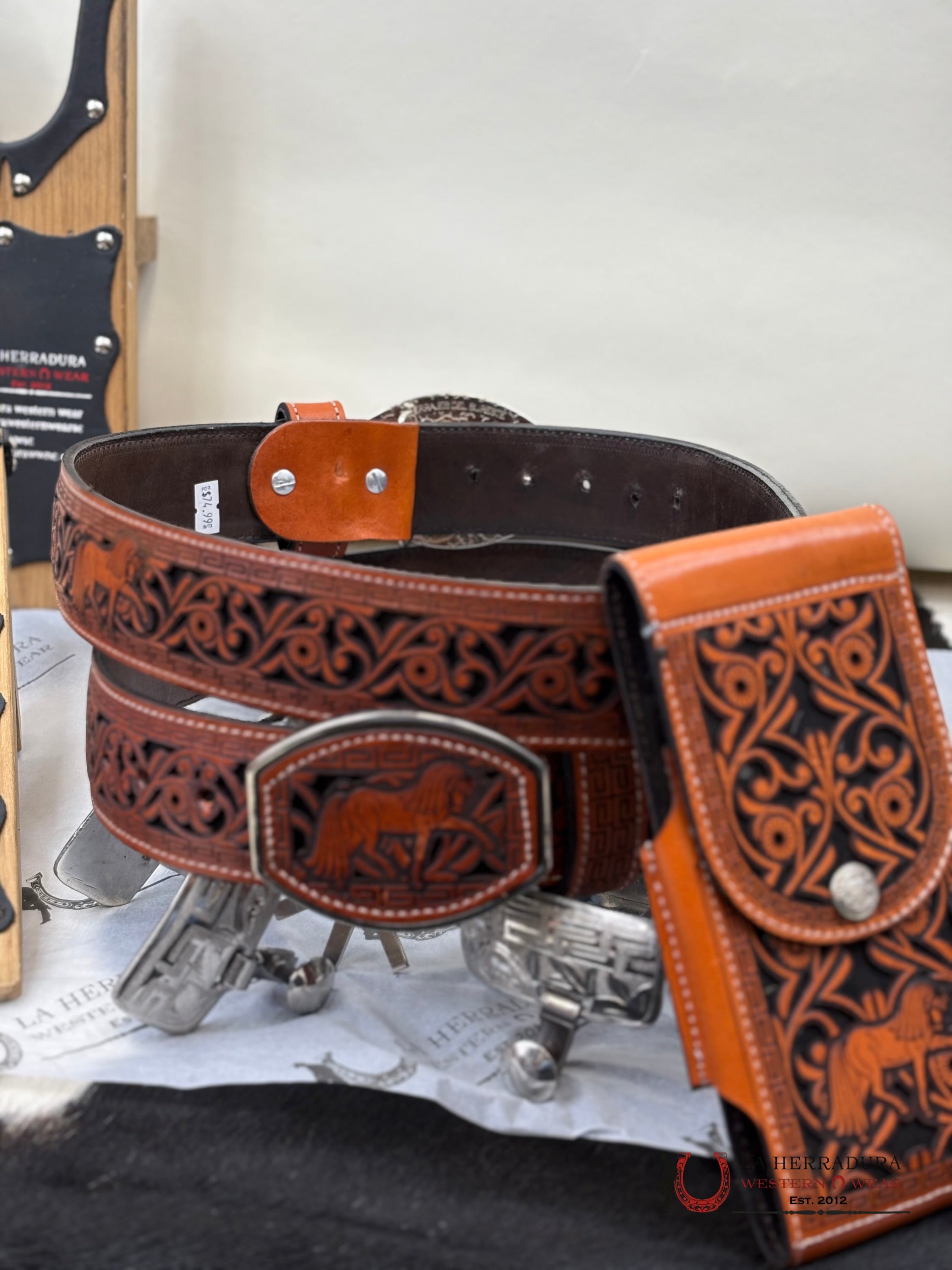 Horse 2 Inc Belt Castano Brown Cinturones Hombres