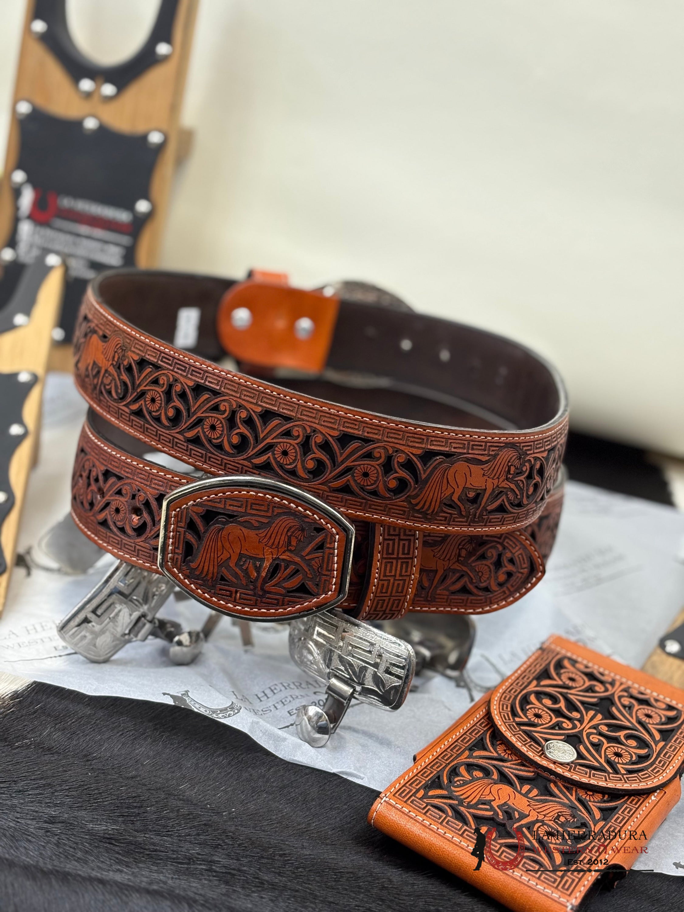Horse 2 Inc Belt Castano Brown Cinturones Hombres