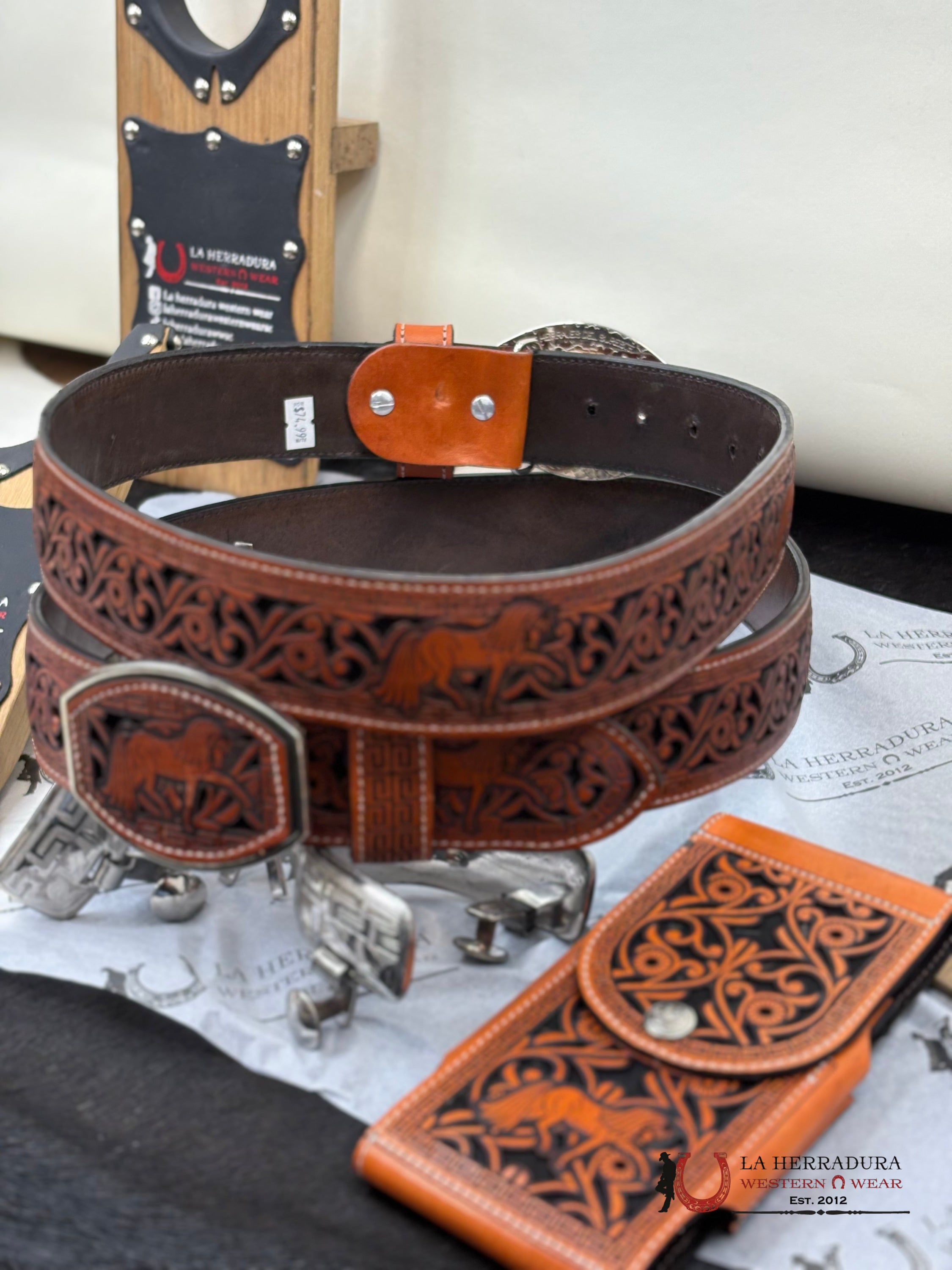 Horse 2 Inc Belt Castano Brown Cinturones Hombres