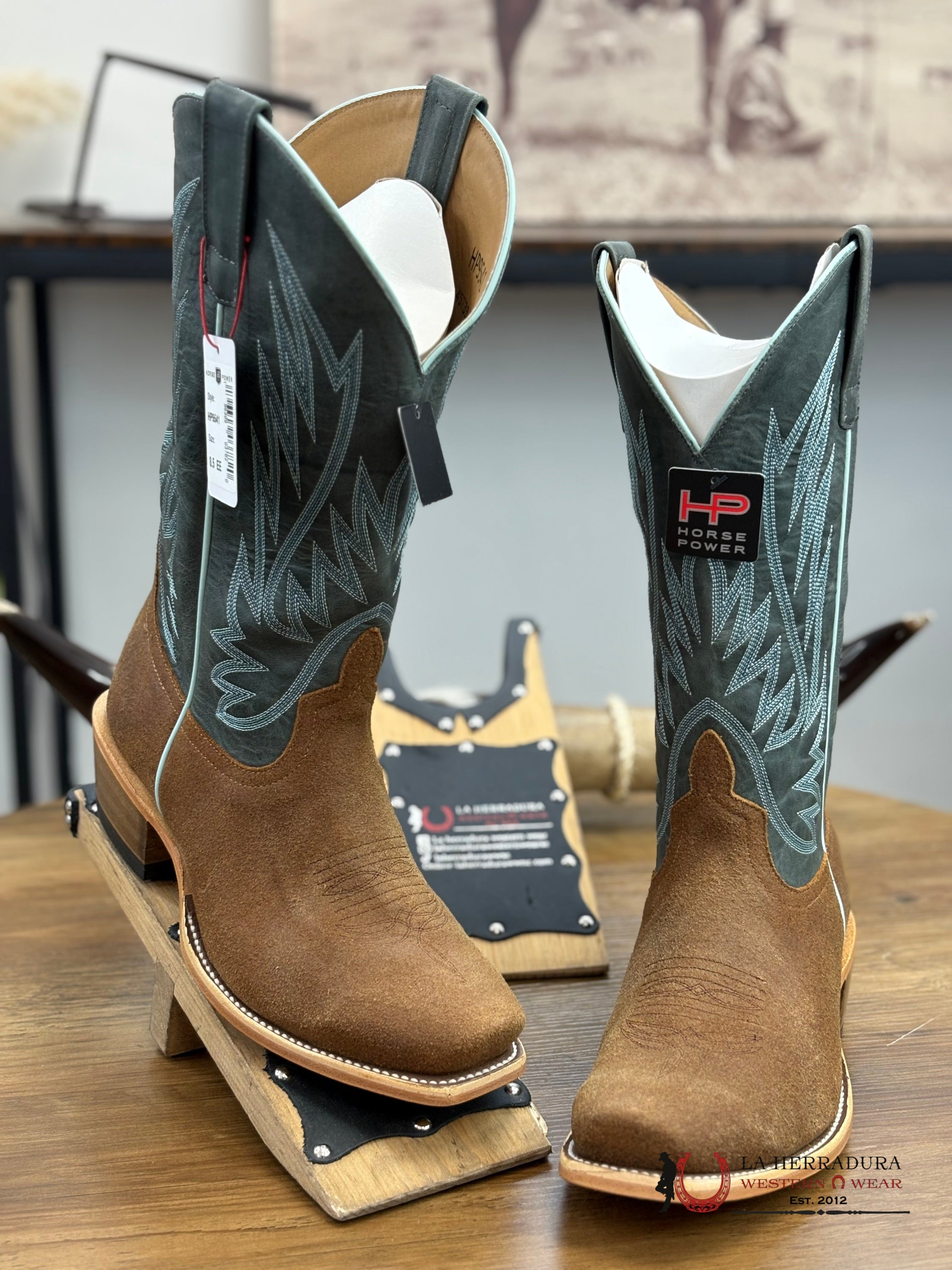 Horse Power Tabaco Old Suede Sierra Emerald - HP9541 BOTAS HOMBRES