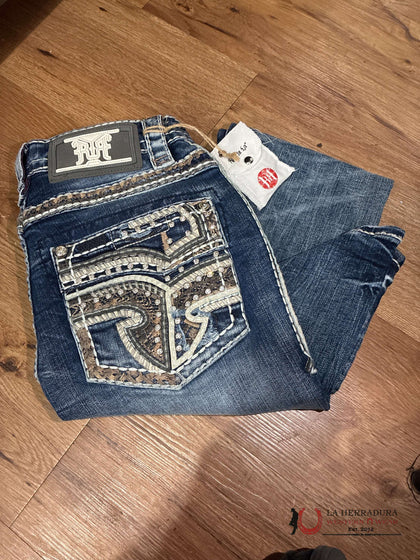 JAMIE Rock In La Bookcut Dark Wash Jean