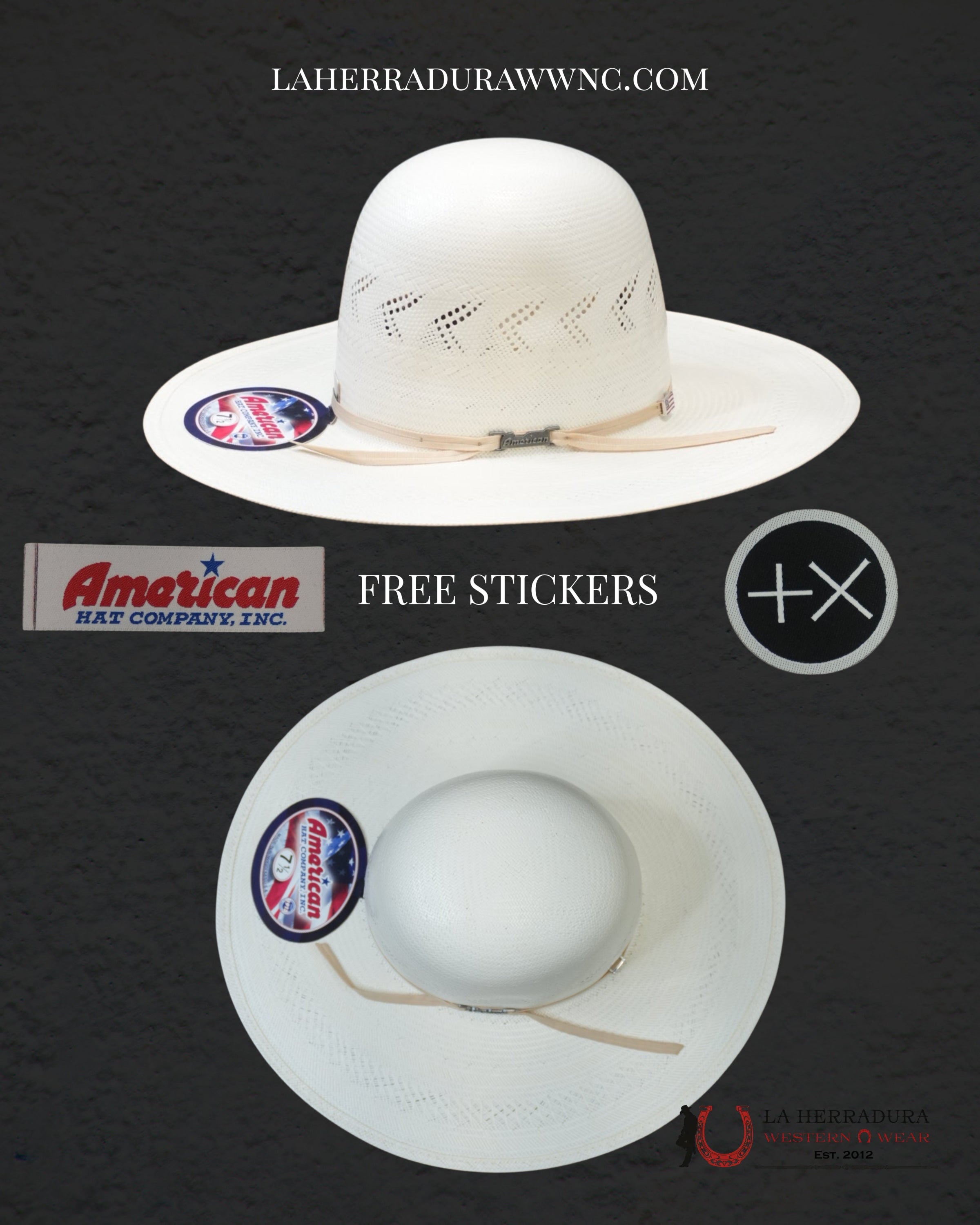 AMERICAN HAT OPEN CROWN STRAW HAT STYLE JC4210 TEJANA