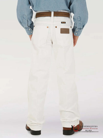 JEANS BOYS WRANGLER TAN COWBOY CUT PRO RODEO ORIGINAL FIT SLIM WHITE 1013MWBWI
